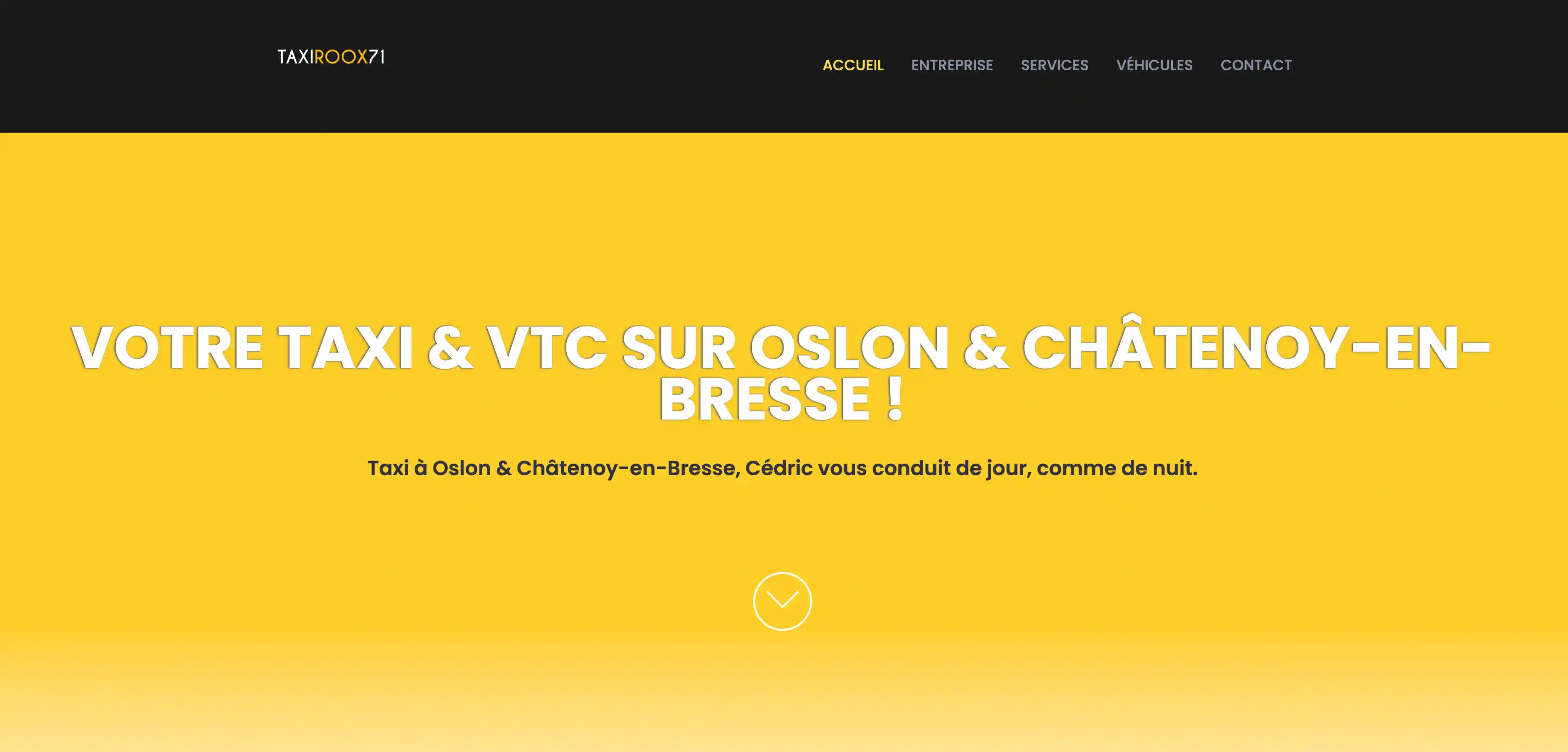 Image de du site vitrine du projet TAXIROOX71